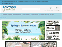 Tablet Screenshot of pontoonspecialists.com